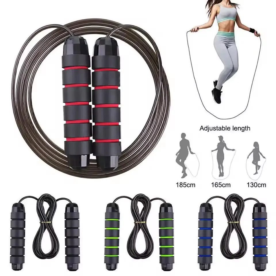 Sport Springseil Gym Fitness Heimübung Professionelle Springsgeschwindigkeit Stahlkabel Einstellbare Student Workout Springseile