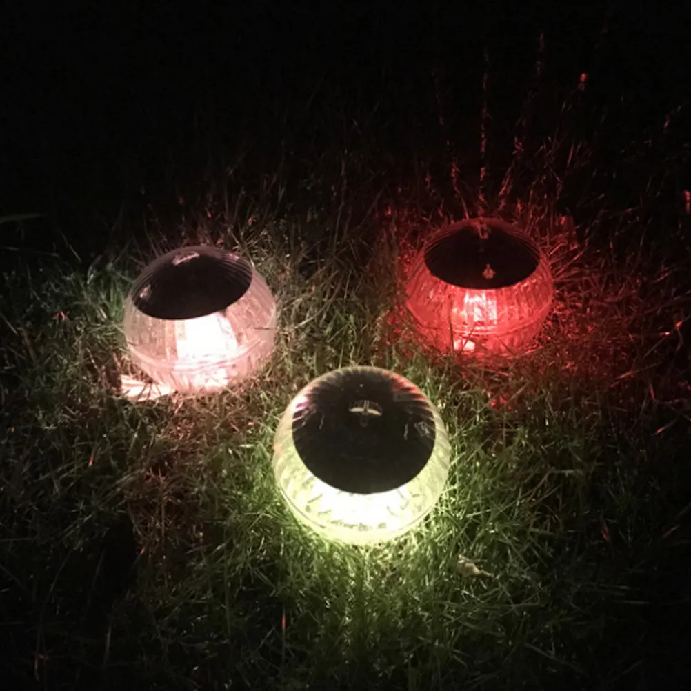 2 Pcs Pool Decoration Lights up Decorations Floating LED Balls Solar Pond for Garden