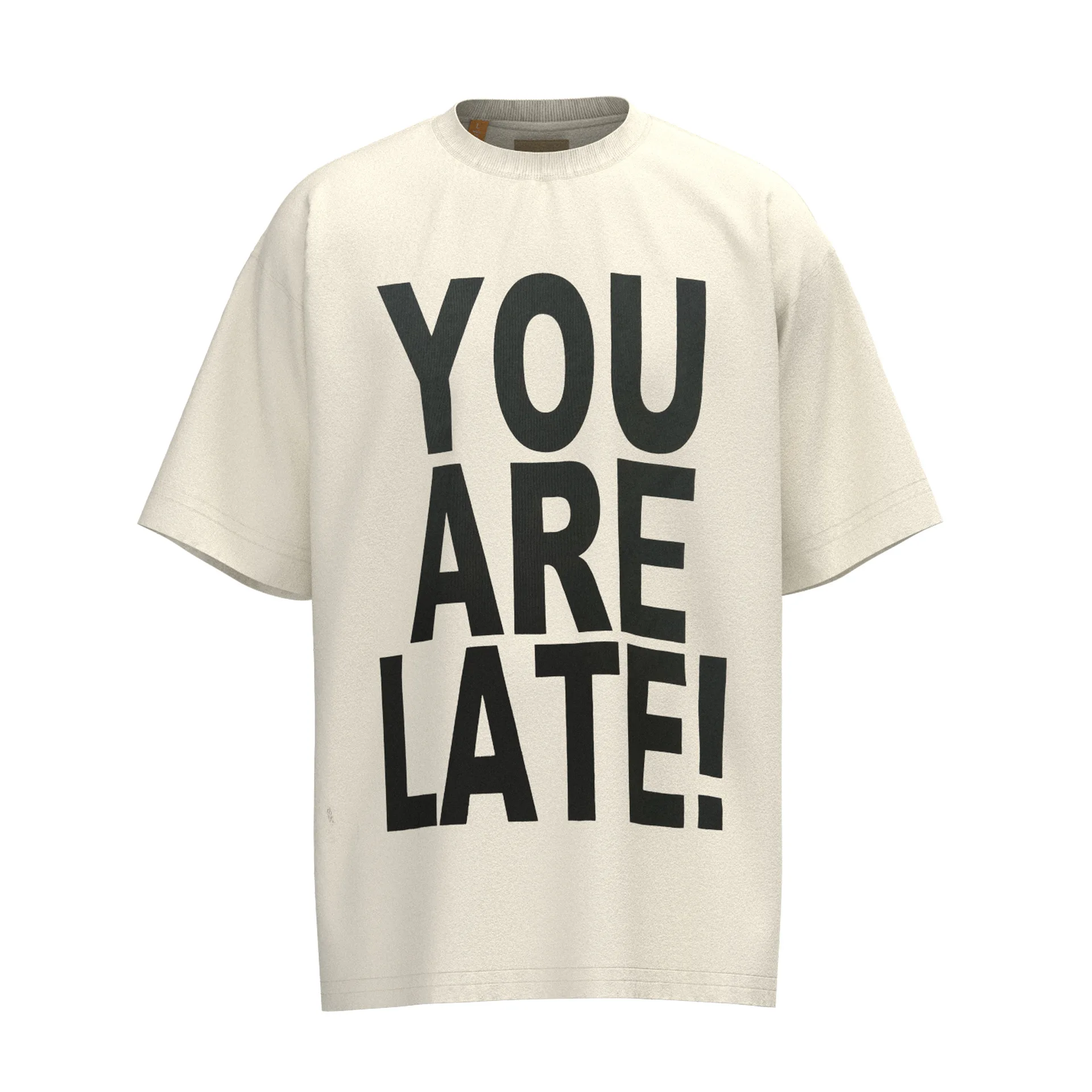 New Novelty 2023 Men You are Late Stop T Shirts T-Shirt Hip Hop Skateboard Street Cotton T-Shirts Tee Top Kenye #A31