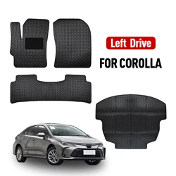 Custom Leather car floor mats wear-resistant for Toyota Corolla 2014 - 2023 Waterproof Non-slip Protector Accessories parts