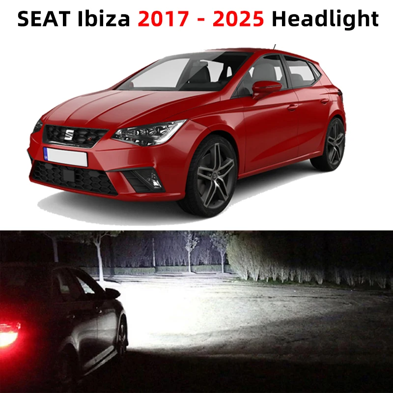 

Супер яркий свет для Seat Ibiza 5, лампы для фар Ibiza Mk5, ближний свет, дальний свет, Canbus, переднее освещение, замена аксессуаров
