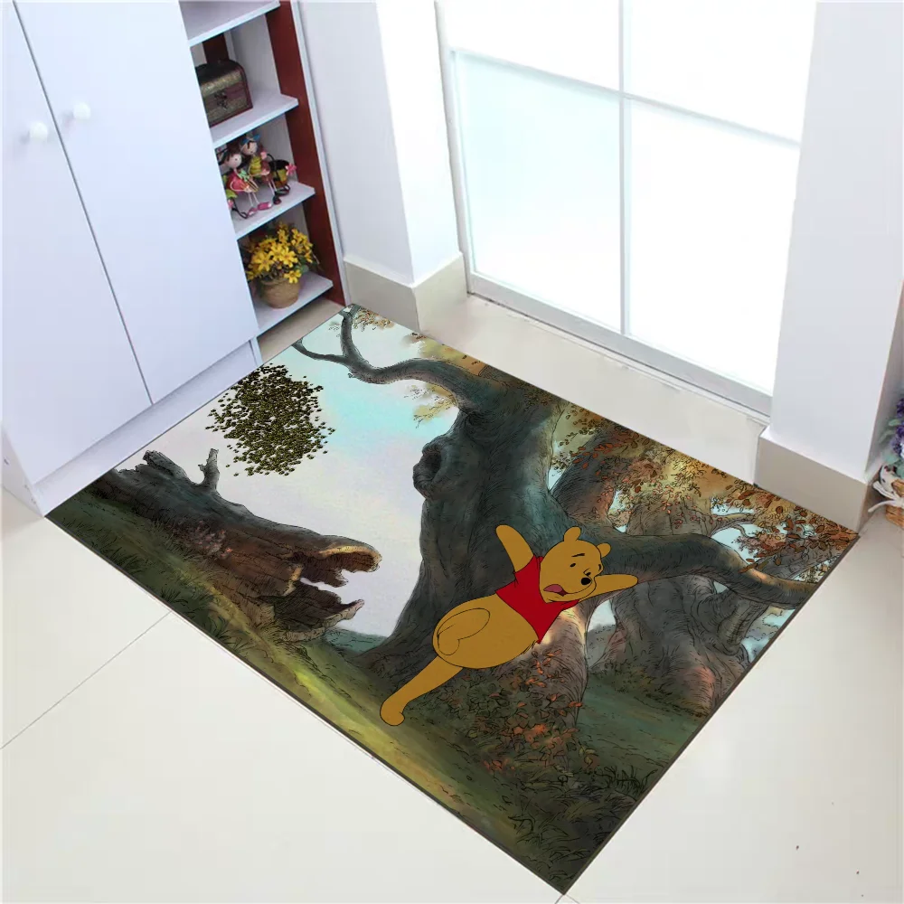 Winnie the Pooh Kitchen Mat Non Slip Carpet Bath Mats Entrance Doormat Home Rugs Living Room Lounge Rug Floor Carpets Door Foot