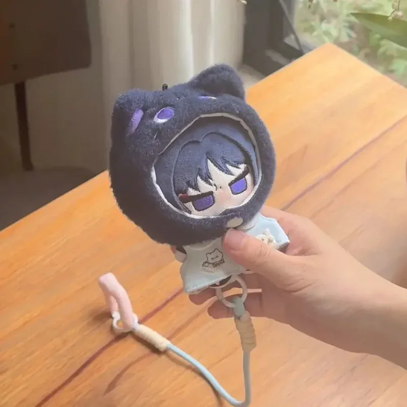 

New10cm Game Balladeer Wanderer Genshin Impact Printed Cotton Doll Body Cosplay Adorable Normal body Plush Pendant Key Chain Gif