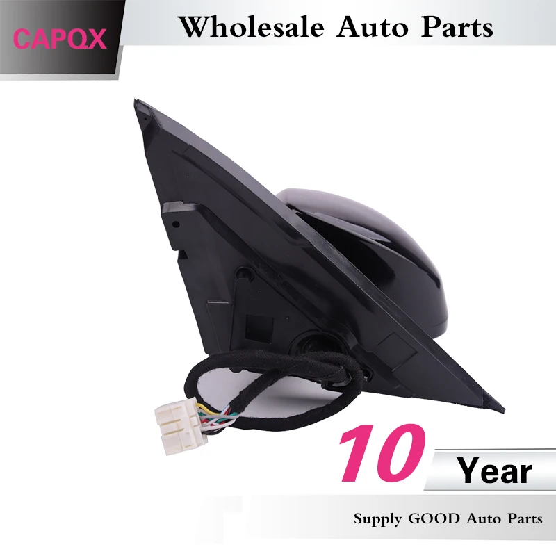 CAPQX 7Pin Auto Rearview Mirror  Side Mirror with Heated LED Turn Signal For Accord CM4 CM5 CM6 2003 2004 2005 2006 2007