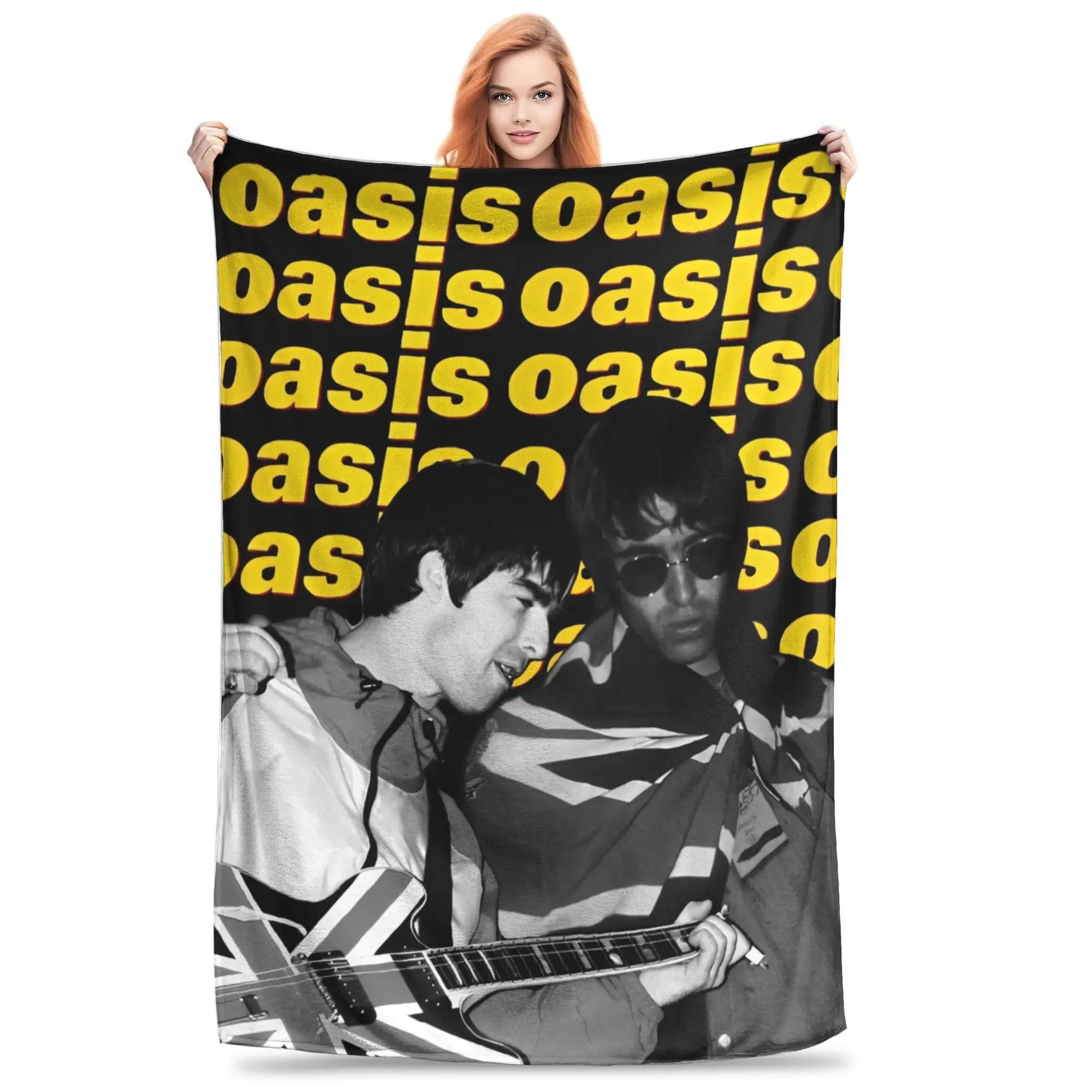 

Super Warm Ossis Band Blanket Cozy Throw for Bed Couch Chair Perfect Aesthetic Bedspread for Boys and Girls Home Textile Winter
