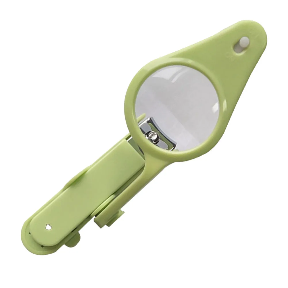 ماكينة تشذيب أظافر الأطفال حديثي الولادة مع عدسة مكبرة بإضاءة LED، ماكينة قص أظافر مدمجة آمنة وسهلة الاستخدام للرضع والأطفال الصغار والكبار #3