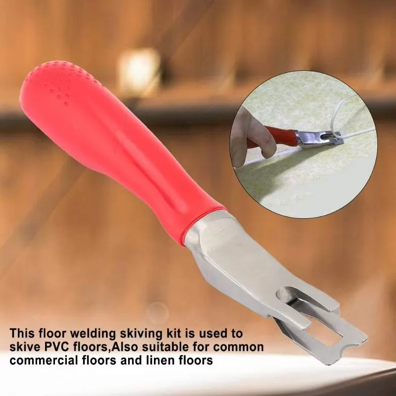 

Industrial Grade Handheld Floor Tool 6 Spare Blades Carpet Trimming Skiving Knife for Vinyl Flooring Welding Cutting Blade Tool