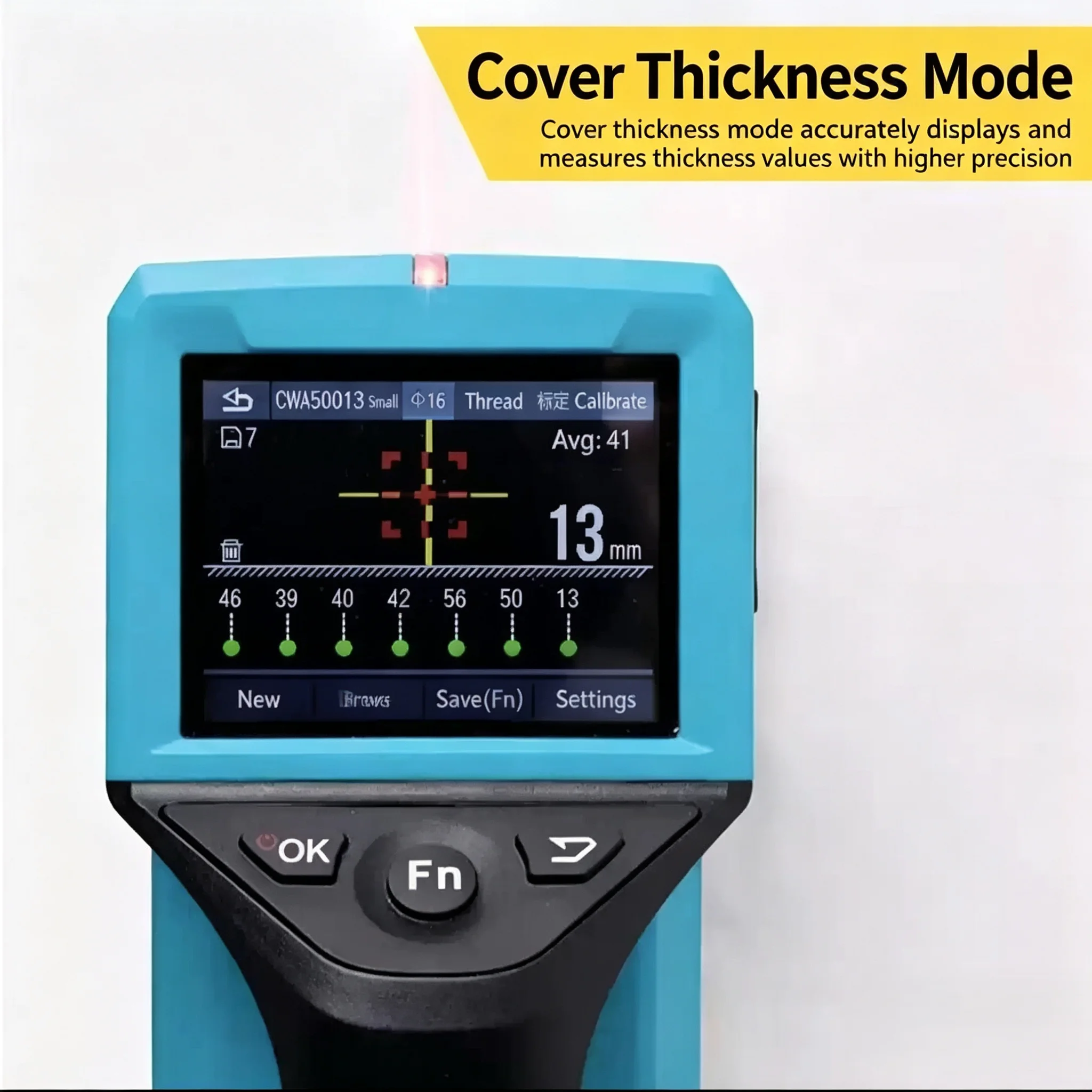 CW-A50/A60 All-in-one Rebar Scanner Concrete Reinforcement Locator Rebar Cover Thickness & Diameter Detector