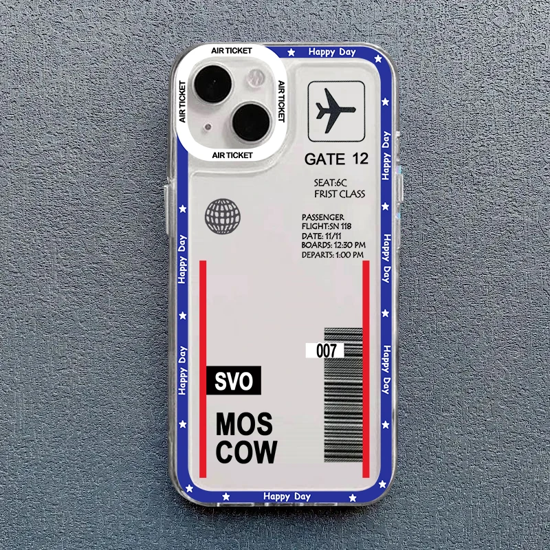 Чехол для телефона Hot Ticket Travel Label New York для iPhone 16, 15, 11, 12, 14, 13 Pro Max Mini X XS XR 7 8 Plus SE4 16E, противоударный чехол