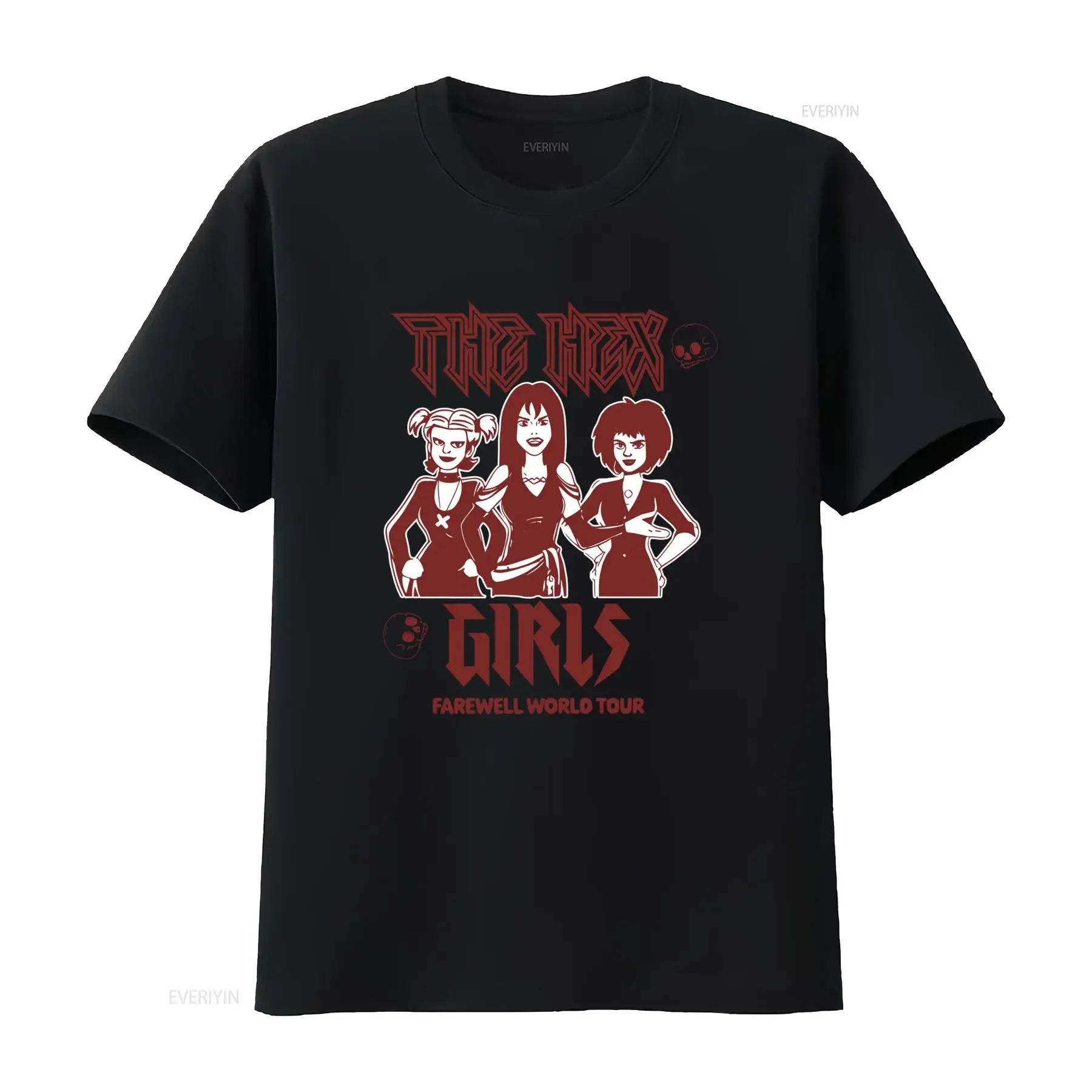 The Hex Girls Farewell World Tour T Shirt for Fans S 5XL Retro Rock Band Design  vintage Washed Unisex Slightly Soft