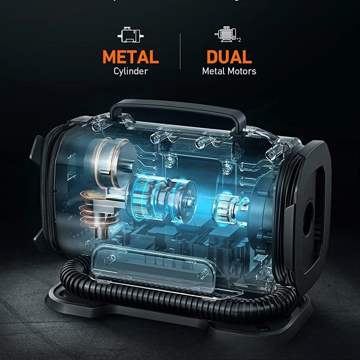 Automobile air pump AC 110-230V air pump DC 12V dual power supply