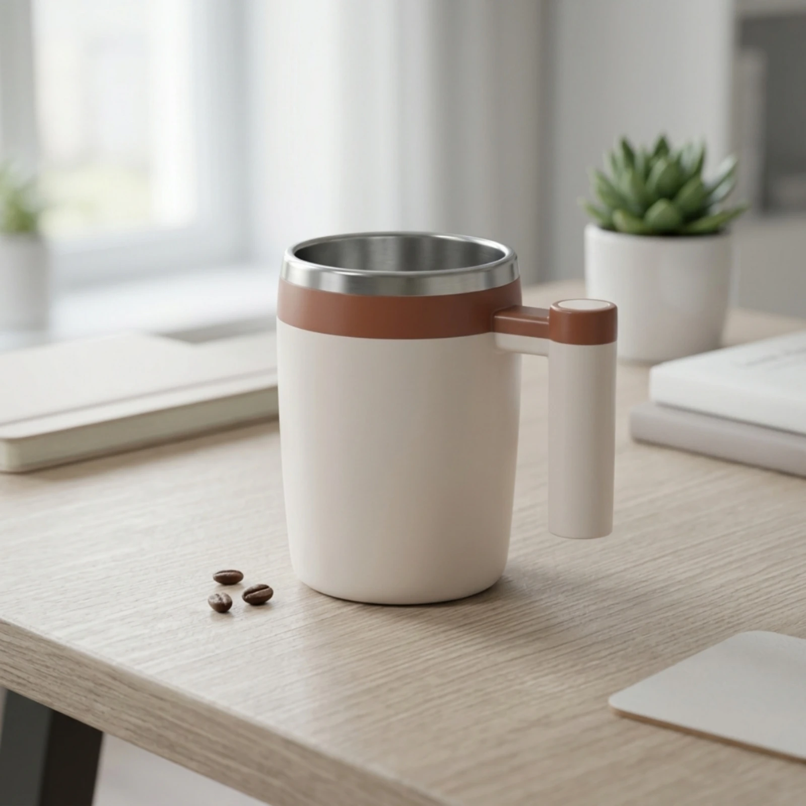 電動セルフスターリングマグ-充電式セルフスターリングマグ-コードレス-簡単洗浄-コーヒー愛好家、オフィス、家庭用