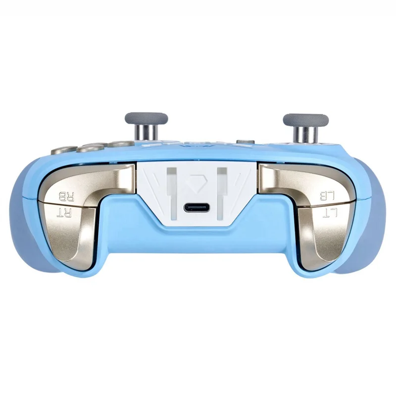 BNVN-Gamepad Pengendali Game Nirkabel dengan Pengontrol Bluetooth Pemicu Linier Aula Lampu RGB Warna-warni untuk Sakelar, PC