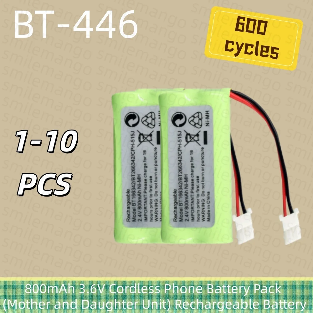 2.4V 800mAh BT-166342 AAA Ni-MH Cordless Phone Battery for BT183342 BT283342 BT266342 BT162342 BT262342 CS6609 CS6509 LS6325