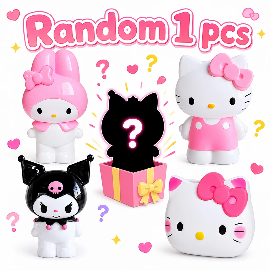 Hello Kitty Sanrio My Melody Niedlicher Stiftbehälter Make-up-Pinselhalter Desktop-Aufbewahrungsbox Wohnheimzimmer-Organizer Geburtstagsgeschenke