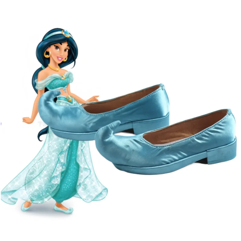 أحذية أنيمي الأميرة ياسمين التأثيرية أحذية الله المصباح السحري للهالوين كرنفال كوميك كون لعب الأدوار