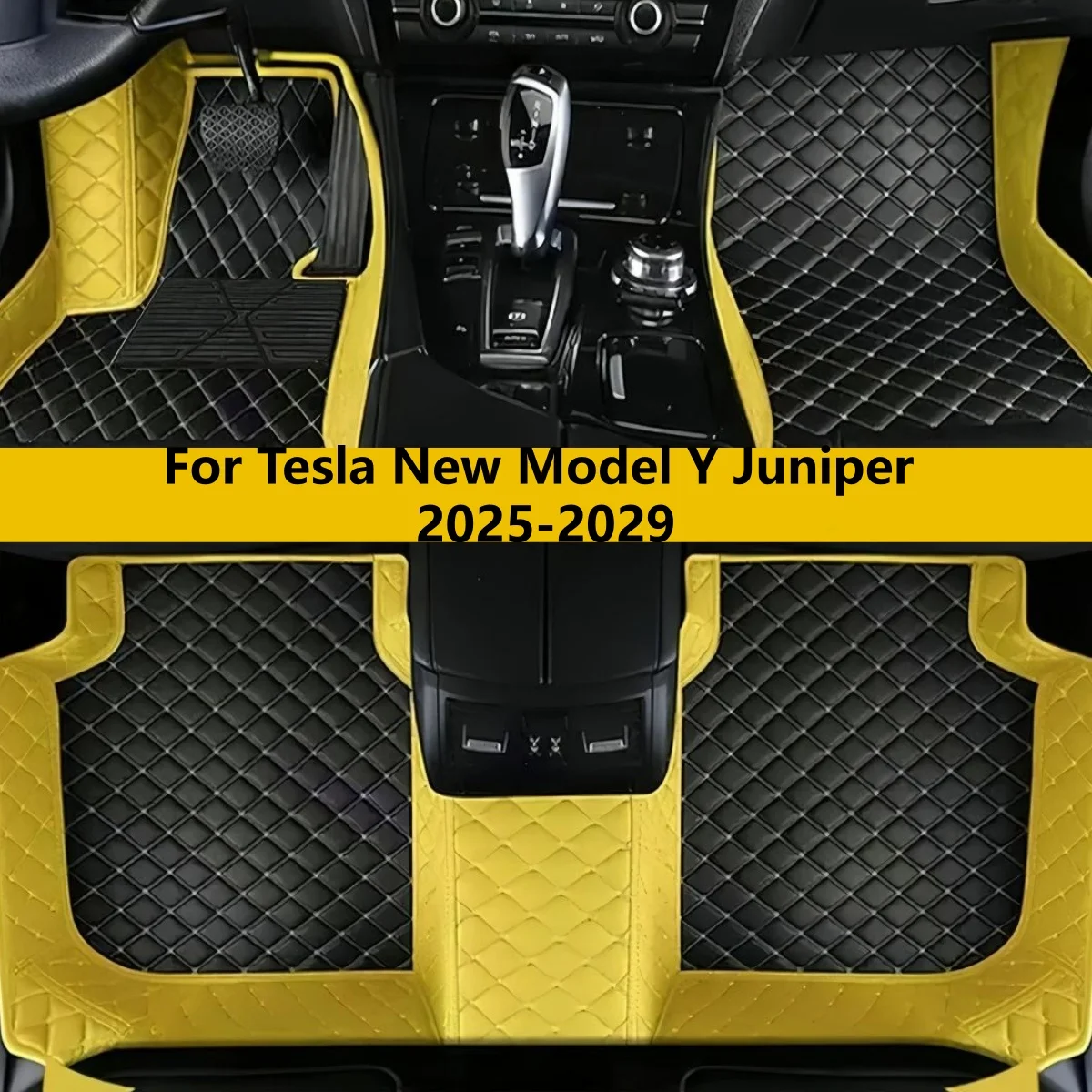 

Автомобильные коврики для Tesla New Model Y Juniper 2025-2029: универсальные коврики для мужчин и женщин, аксессуары для автомобиля