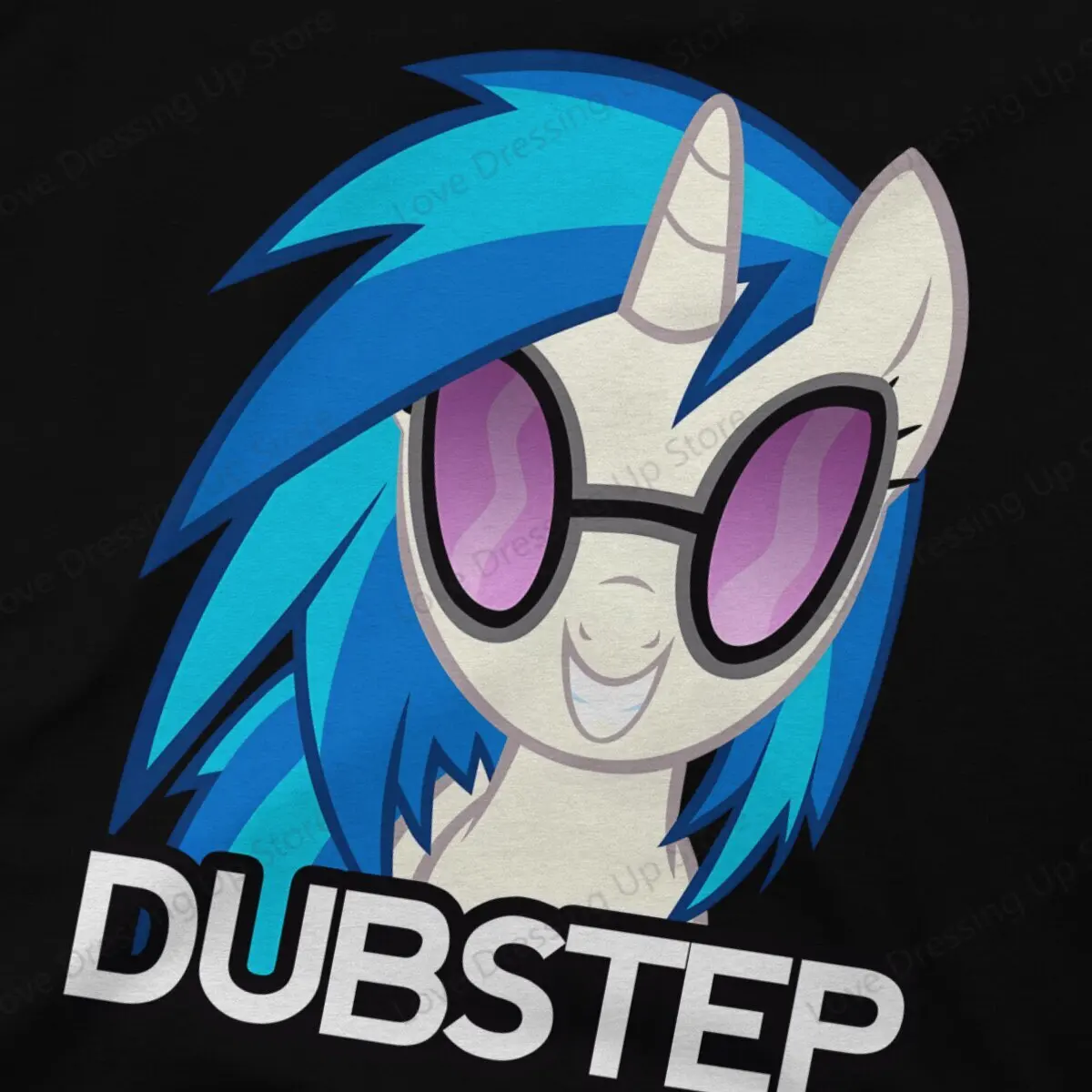 DJ PON-3 Essential Print Cotton Short  Sleeved T-shirt Men Women Versatile Mlp Couple Tops