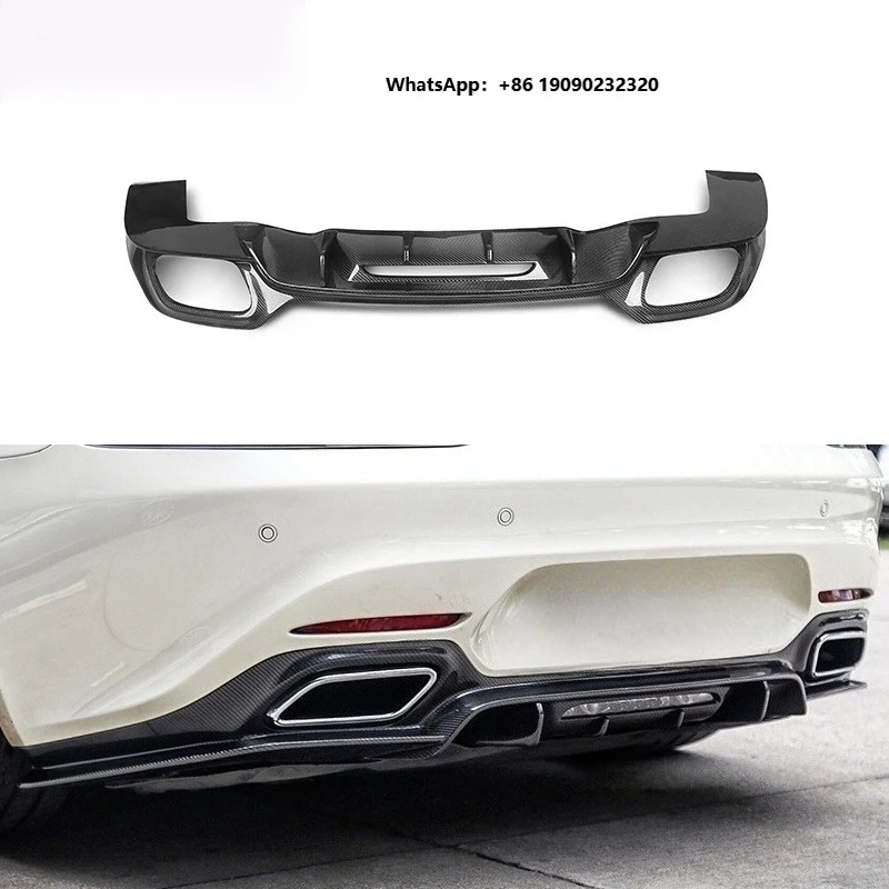 Hot Sale Prepreg Gloss Carbon Fiber Rear Diffuser Rear Bumper Spoiler Splitter  ttjj