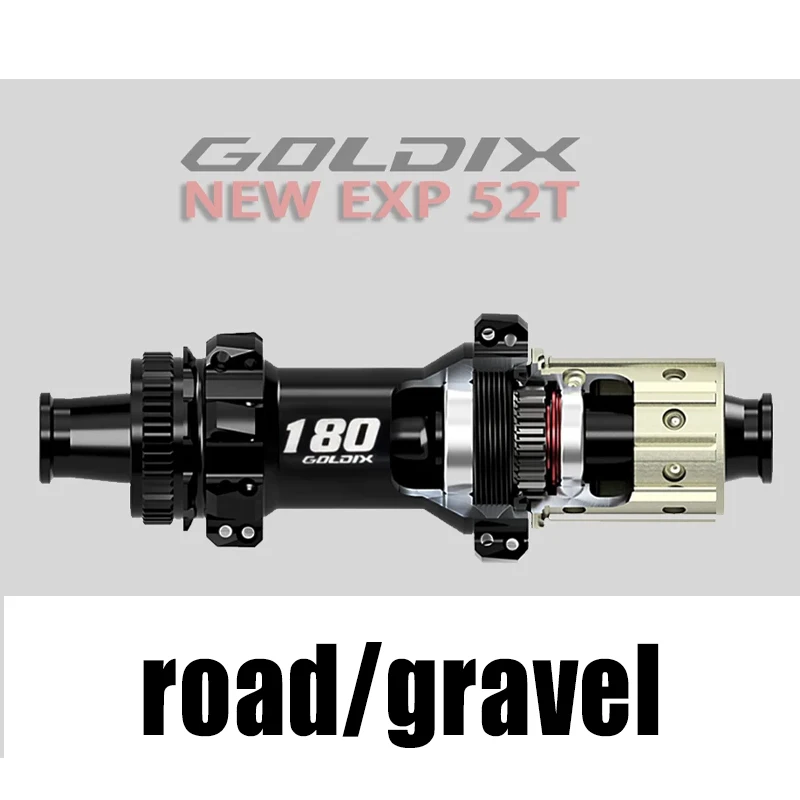 GOLDIX 180 24 حفرة 28 حفرة محور الطريق الخلفي الجبهة دراجة محور السقاطات 52T صاخبة K7 مكعب XDR الرعد Masses Pro7 12X142