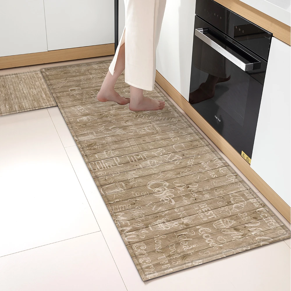 Coffee Restaurant Kitchen Mat Home Hallway Balcony Floor Decoration Carpet House Bath Entrance Door Absorbent Anti-slip Foot Rug