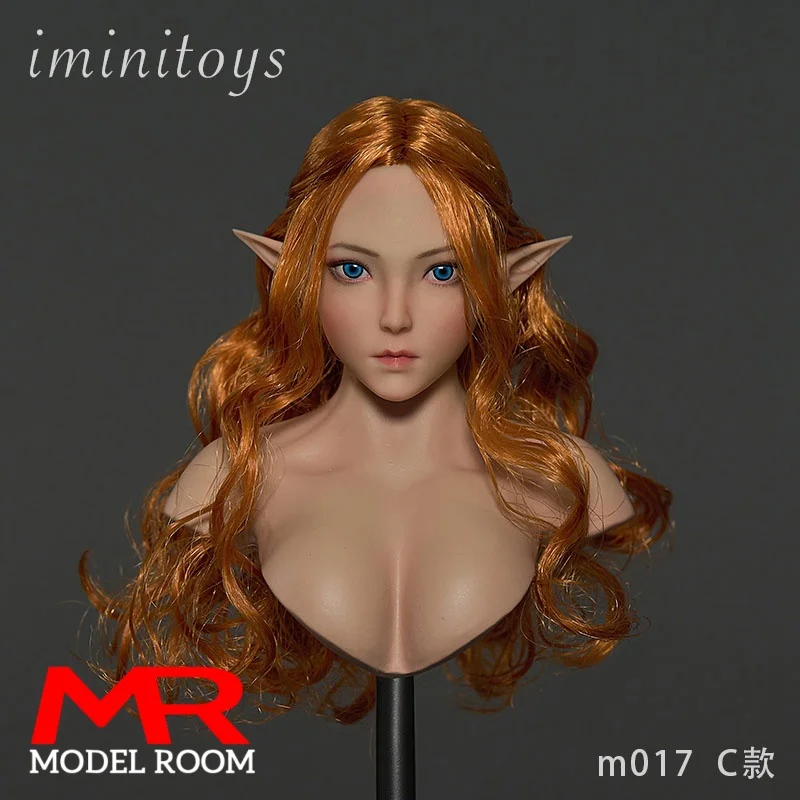 Iminitoys M017 1/6 ليتل قزم فتاة عيون زرقاء رئيس نحت نحت نموذج صالح 12 ''TBL JIAOU شاحب أنثى الجندي عمل الشكل الجسم