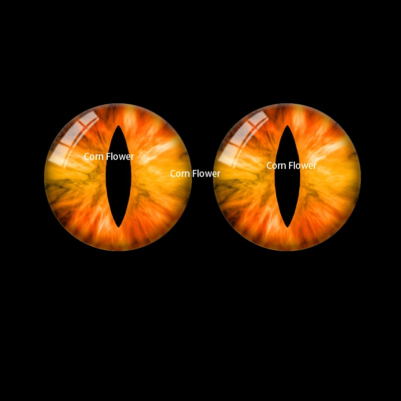 10 Uds. De cabujones de cristal hechos a mano con foto de gato y Animal de 8-25mm, camafeo de parte posterior plana para juguetes Diy, fabricación de joyas, accesorios HT008