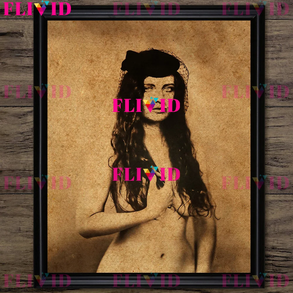 قلبي الماعز وساحرة الماعز غريب ريترو ملصق فني وطباعة ، الماعز الصبي الظلام الرعب الرسم على لوحات القماش الجدارية ديكور المنزل