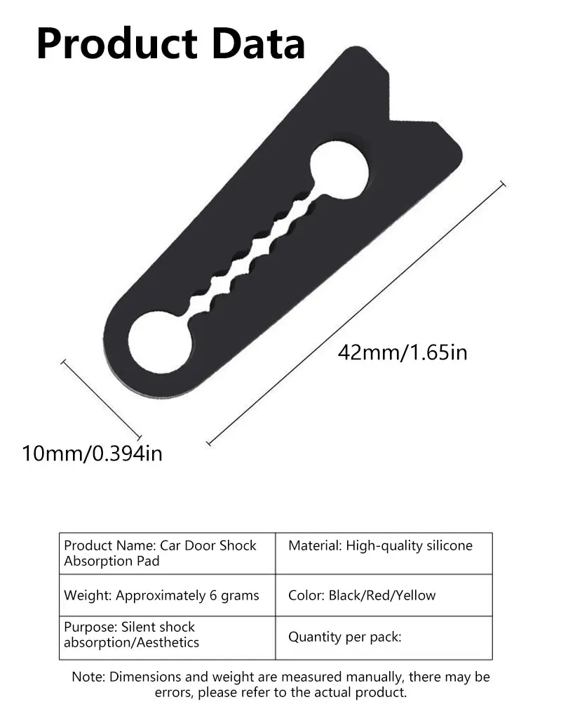 Universeller Autotür-Stoßdämpfer, Schalldämpfer, Vibrationsdämpfer, Pufferkissen für Autotürschlösser – Detail 9