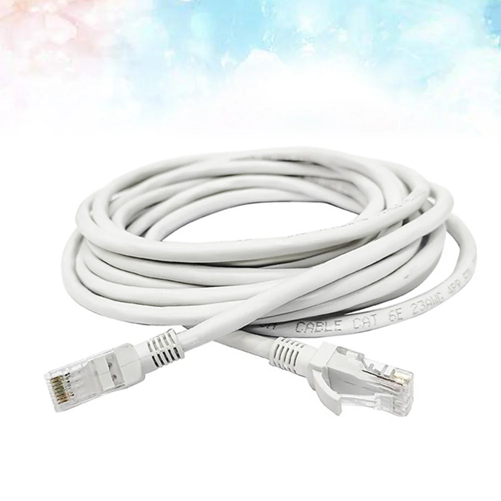 

50 Meters Cat6 Ethernet Cable High Jumper Lan Cord For Pc Server Router Switch Nas Poe Devices White