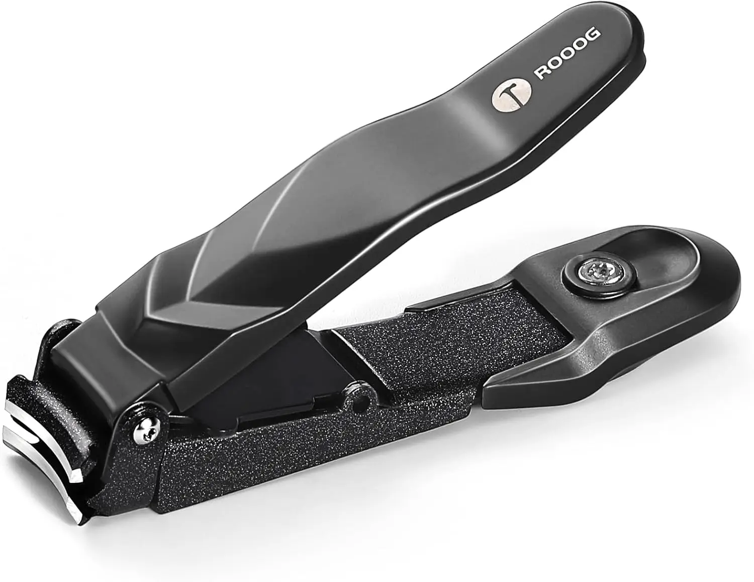 

No Mess Nail Clippers with Catcher - Ultra Sharp, Heavy Duty for Men & Women, Anti-Splash Design, Perfect for Travel & Gifts
