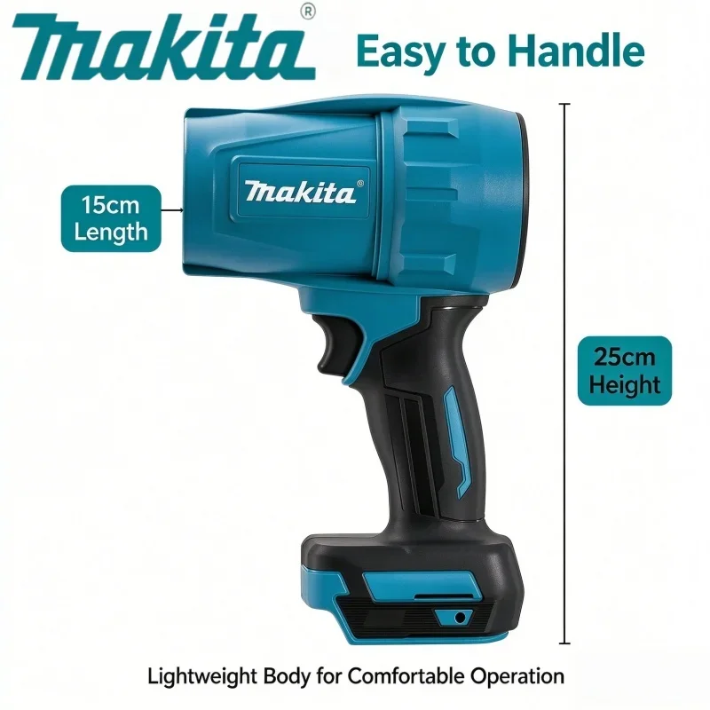 Makita Battery,for Turbo Jet Fan Violent Blower Electric Air Duster with Rechargeable Light Car Cleaning Tool Wind Speed
