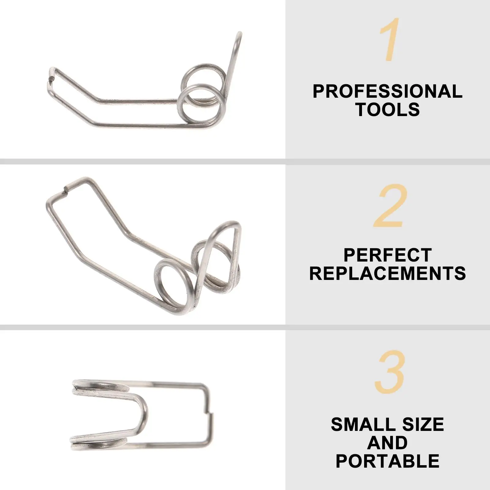 

10 Pcs Midrange Springs Durable Iron Trumpet Drain Clique Accessories Replacement Suitable for Most Trumpets Small Instruments