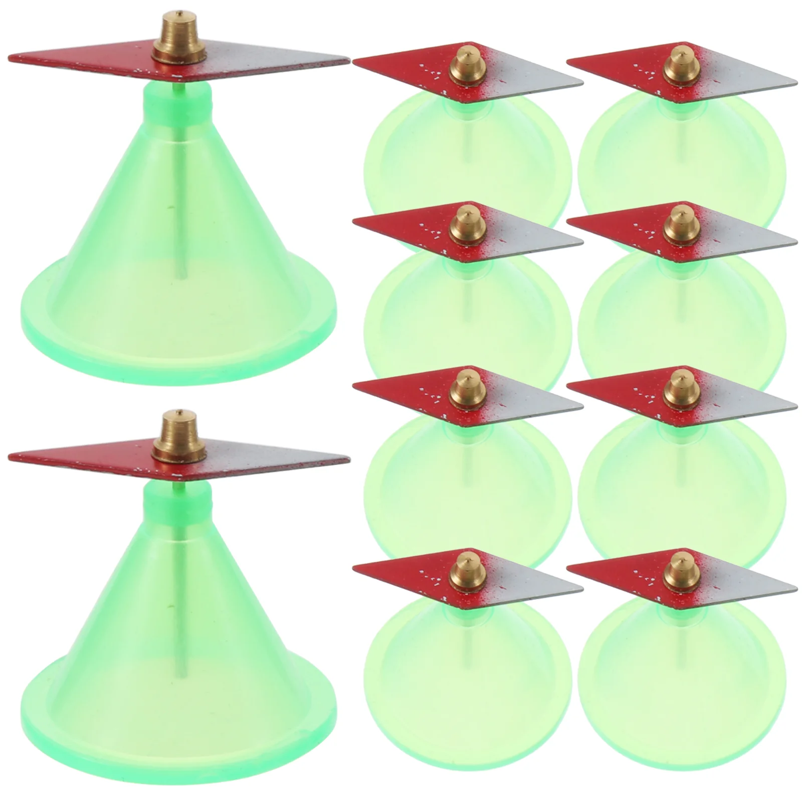 16 Stück Rhombus-Magnetnadeln mit Sockel, Mini-Kleiner Experimentierapparat-Clips, Schule, Lehrmittel, Physik, flügelförmig