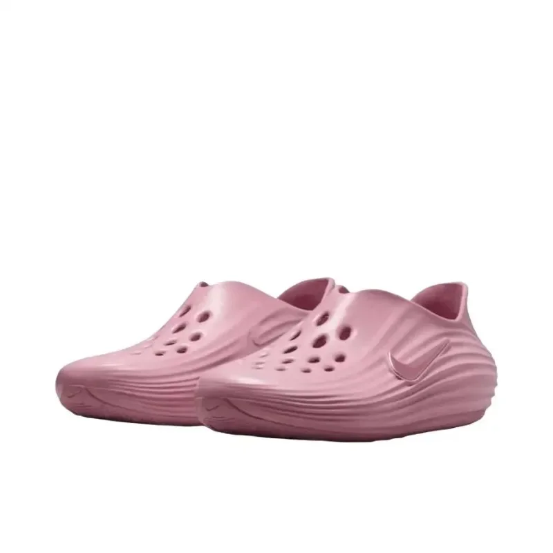 

Nike ReactX Rejuven8 Men Women Slippers Pink Color Simple Casual Beach Shoes Middle Heel Cave Shoes Sandals HV5062-600