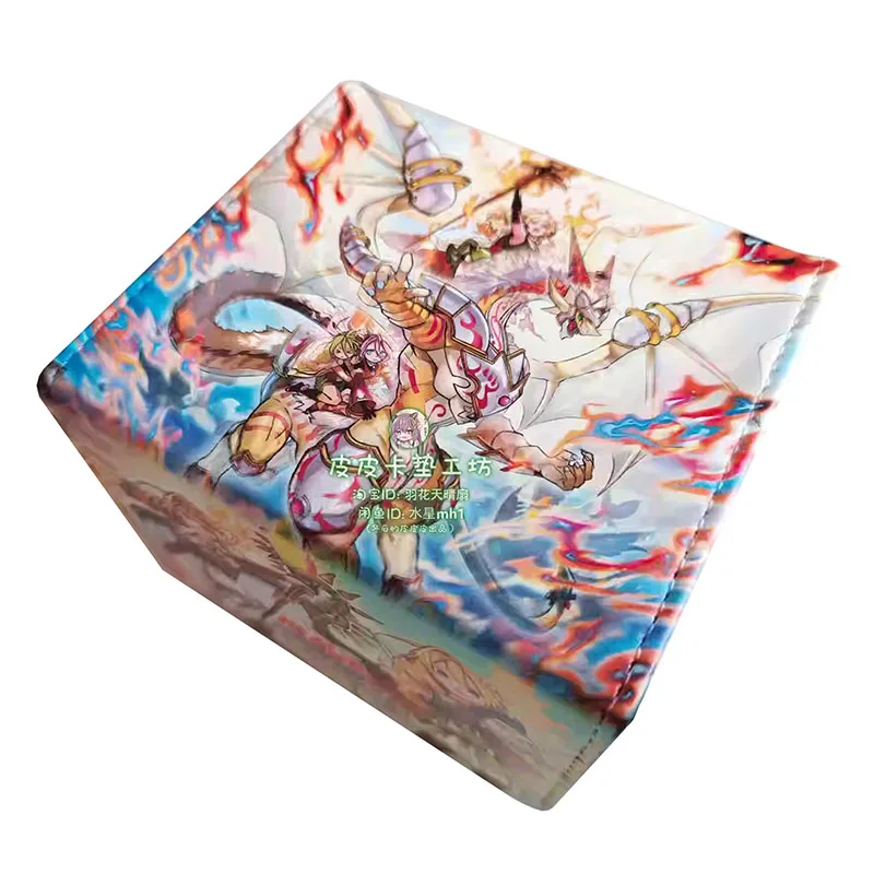 

Yu-Gi-OH! Ritual Beast Ulti-Kimunfalcos DIY Large Capacity Leather Card Box Game Collection Card Storage Box 10.2*9.5*8.2cm