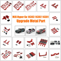 MJX Hyper Go 14301 14302 14303 RC Car Metal Steering Cup Upper Lower Swing Arm Set Shock Tower Bracket Body Post Upgrade Parts