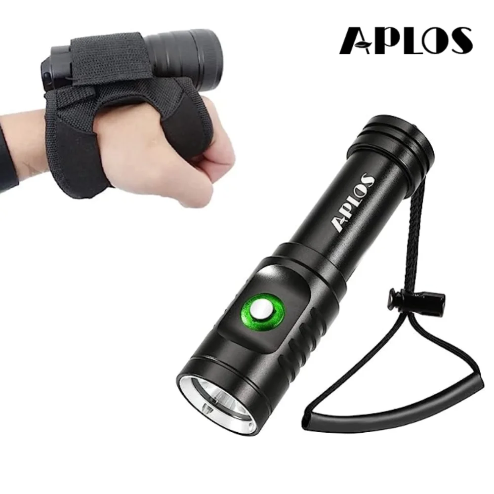 

APLOS AP01 Diving Flashlight IP68 Waterproof XM-L2 U4 Professional Scuba Dive Torch 18650 Underwater Lanterna 손전등 for Camping