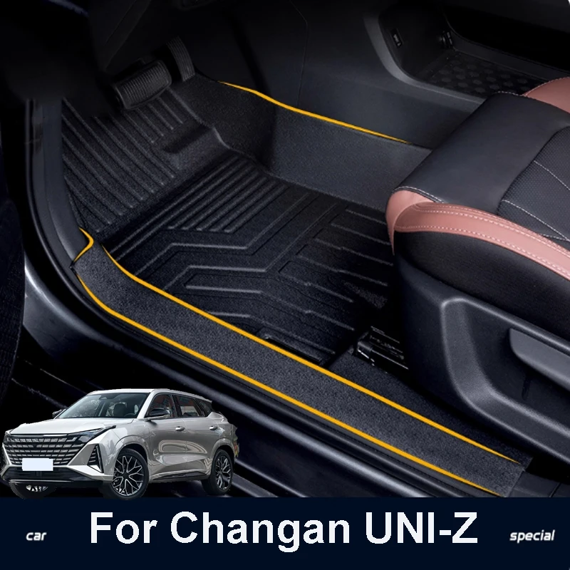 

For Changan UNI-Z 2024-2025 Car Interior Decoration Accessories Carpet TPE Car Foot Mat Comprehensive Protection