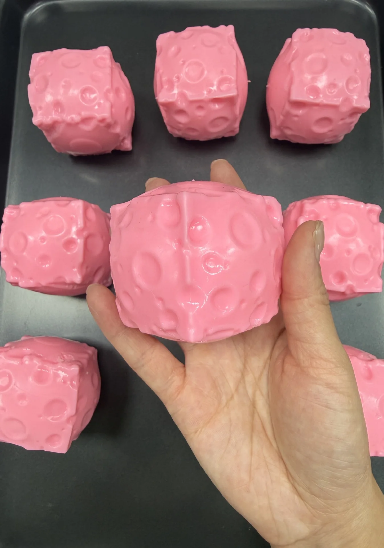 Handmade Crunch Cheese Moldable Squishy Pinch Stress Relief Fidget Toy ASMR Anti Stress Release Hand Relax Gift Toy view 6