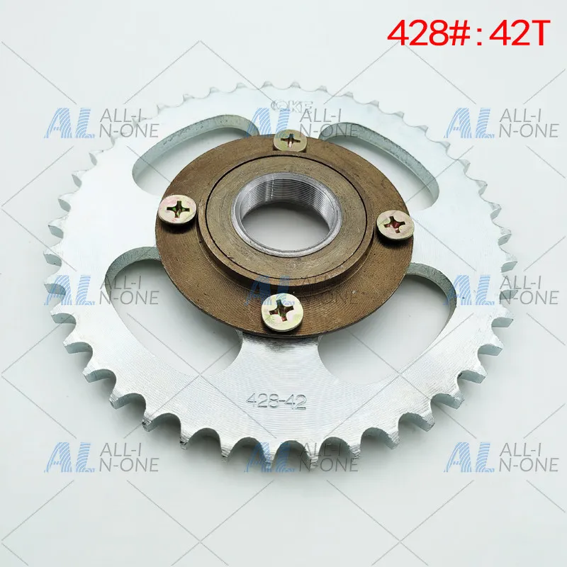 428 42T Large Rear Sprocket Kit With 26mm 31mm Axle Hub Adapter For Electric Tricycle Heavy Load Climbing High Torque Gear