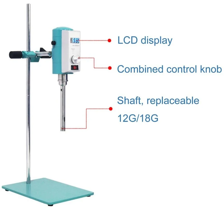 SS304L testa di lavoro omogeneizzatore 12G 30-800ml 18G 50-1500ml adatto per omogeneizzatore da laboratorio AD300L-H / AD200L-P