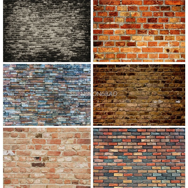 Vinyl Custom Photography Backdrops Vintage Brick Wall Theme Photo Background Studio Prop 2187 ZZQQ-03