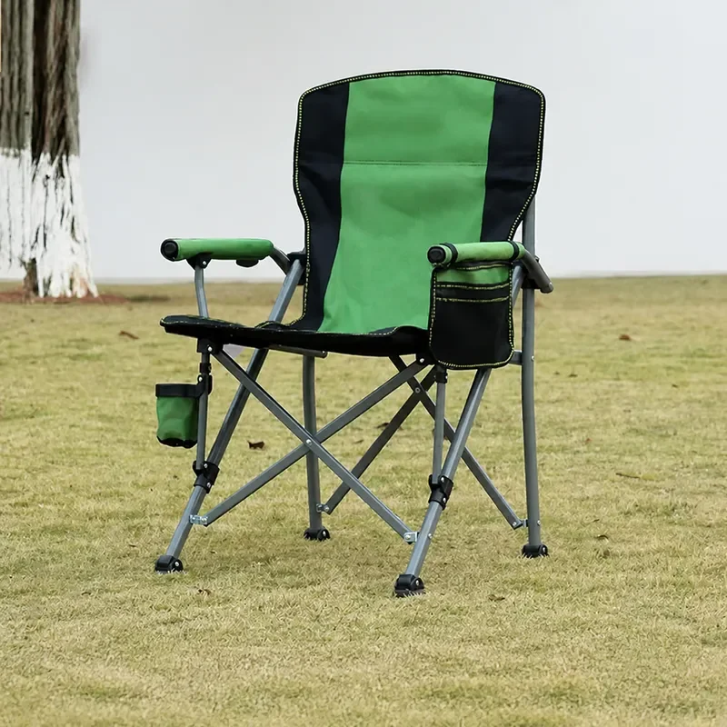 Outdoor Folding Fishing Stool Portable Chair with Backrest Leisure Beach Seat Compact Foldable Raft Fishing Chair for Camping