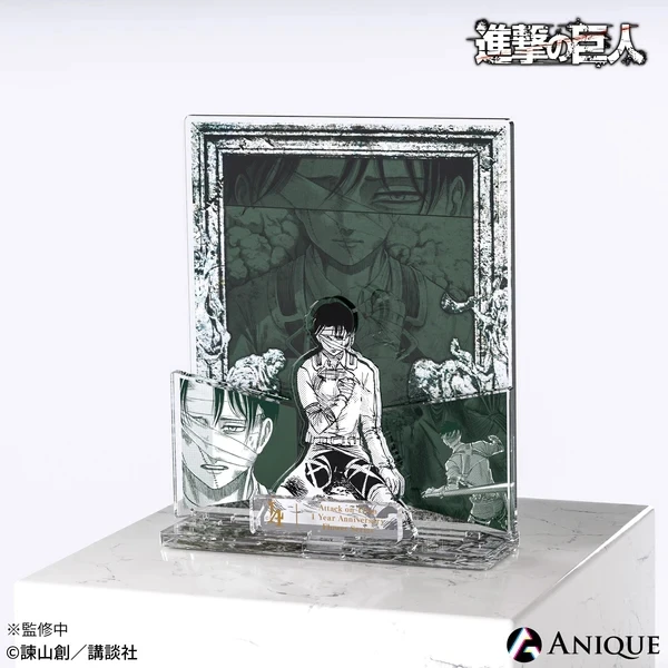 Attack on Titan Acryl-Ständer-Set Eren Mikasa Levi Erwin To You in 2000 Years Szene Actionfigur-Ständer-Modell – Detail 8