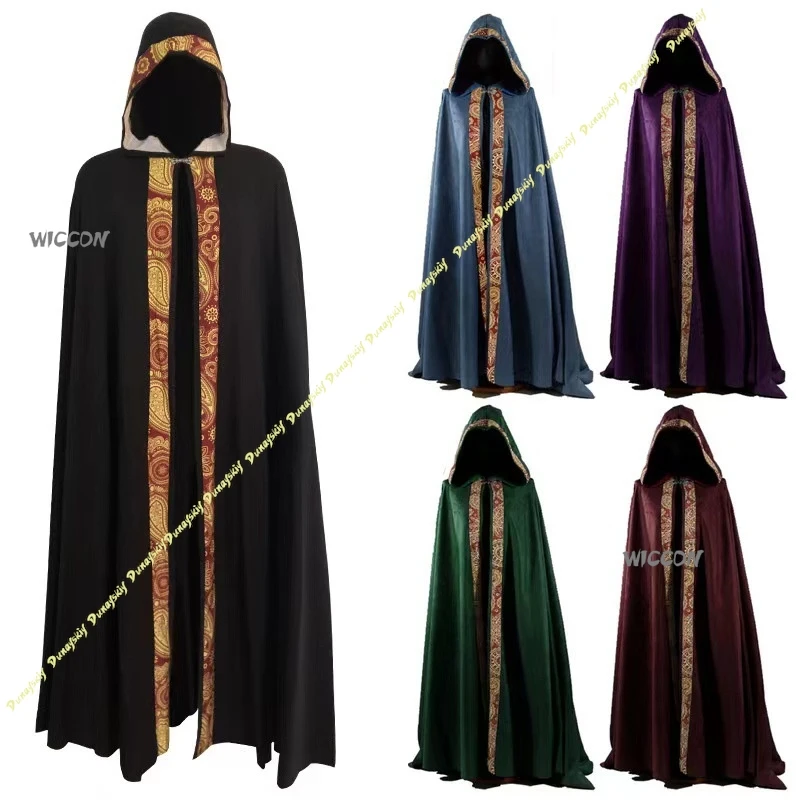

Long Medieval Clergy Cloak Loose Church Priest Cape Robe Adult Religious Role Play Halloween Cosplay Costume