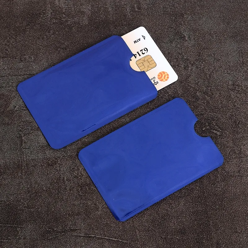Porte-cartes en aluminium anti-numérisation, porte-cartes, portefeuille, protecteur de carte de crédit, RFID, anti-démagnétisation, 1 pièce