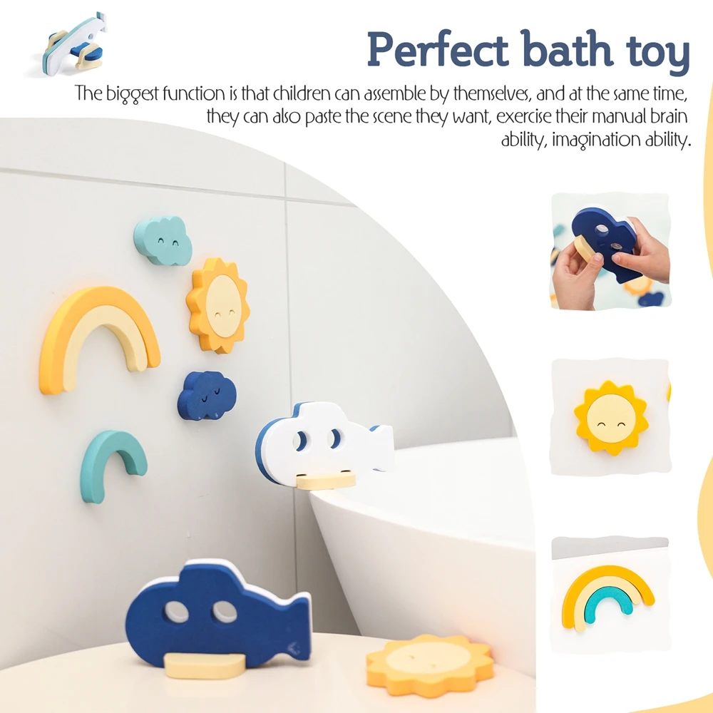 Baby Bath Toys Non-Toxic Foam Airplane Submarine Shape Floating Swimming Pool Toys Children Montessori Toys Kids Gift