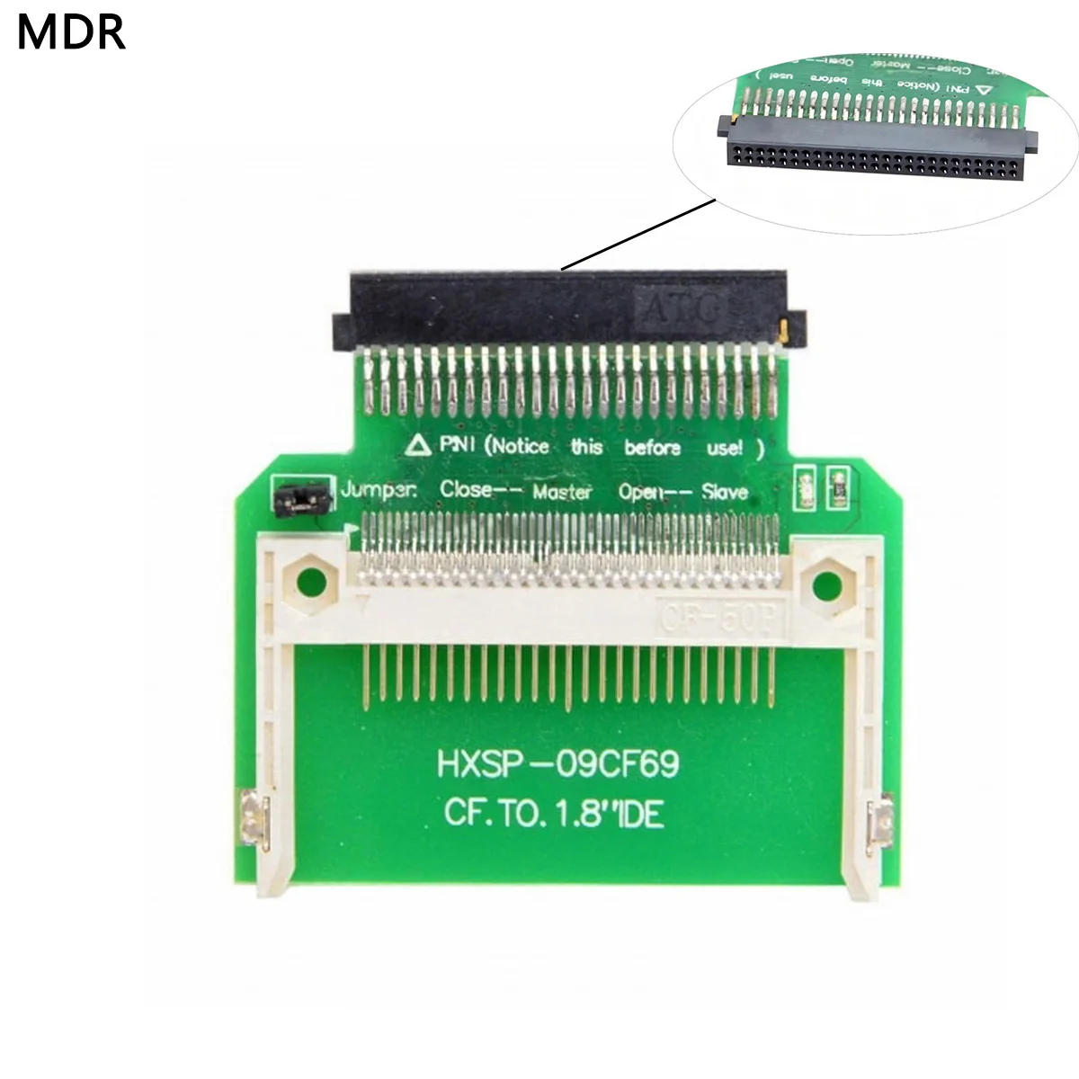 

Memory Card Adapter CF Compact Flash Memory Card to 50pin 1.8 Inch IDE Hard Drive SSD Converter Adapter For Toshiba