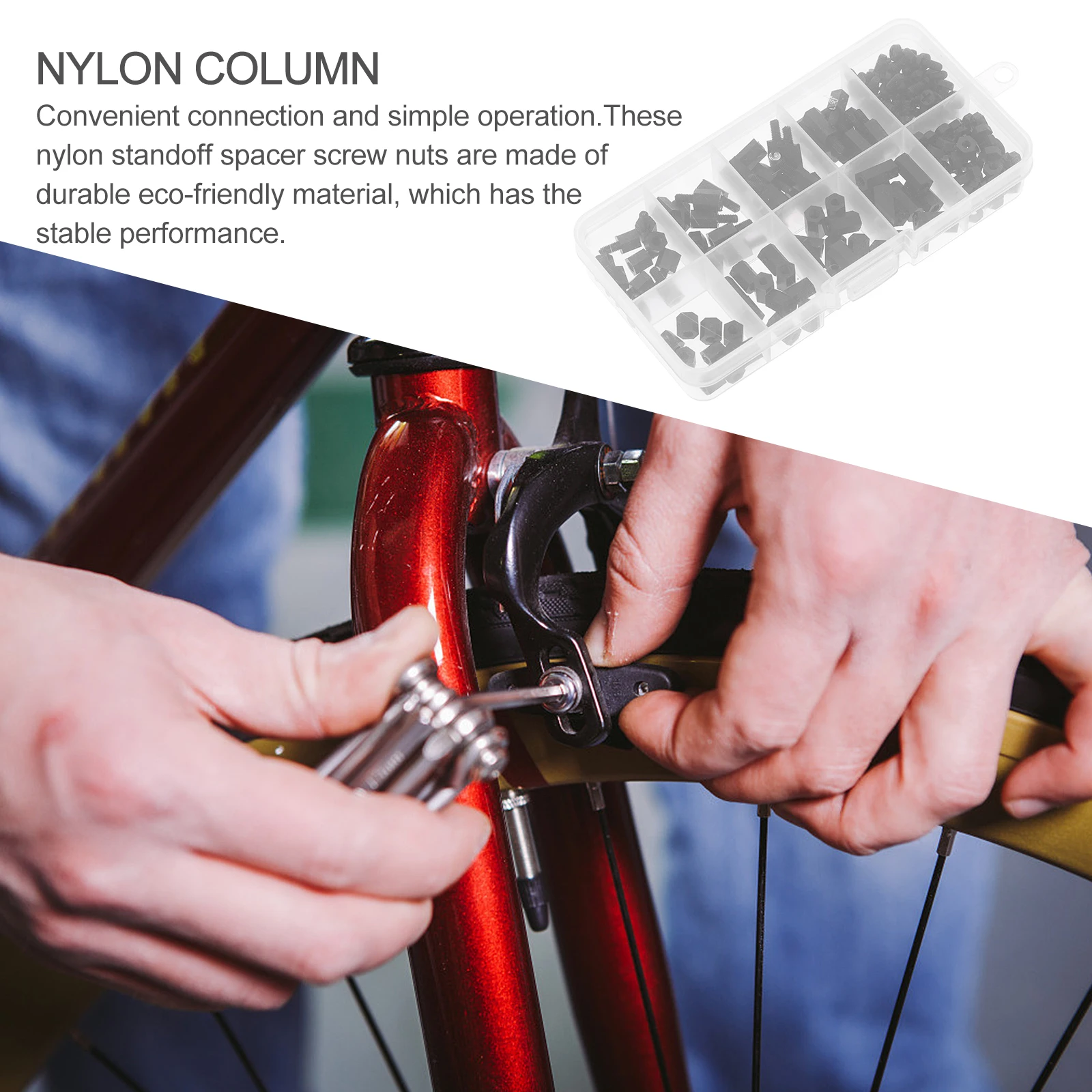 

Nylon Screw Spacer Kit PCB Standoff Nuts Spacers Hexagonal Nut Screw Inserts Material Stable Performance Long